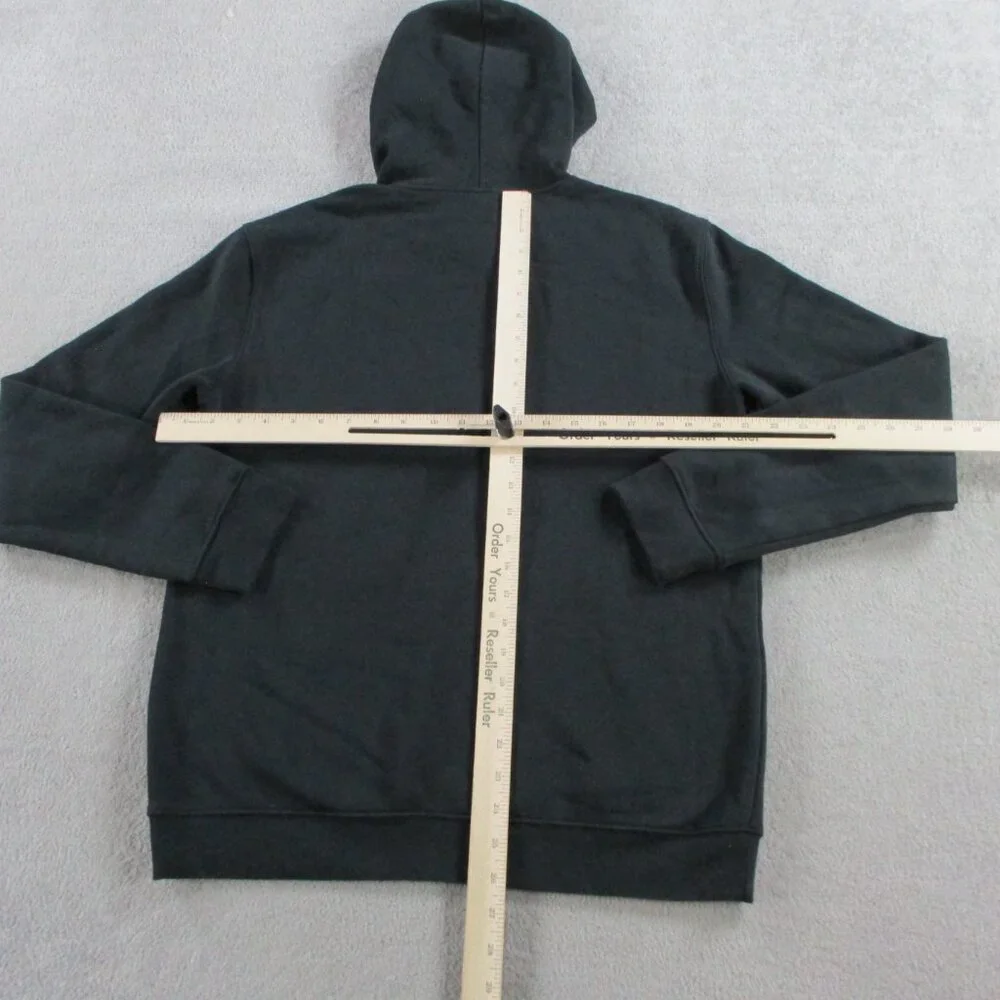 SKIMS Fleece Lounge Hoodie Mens Small Washed Onyx Black Sweatshirt Sweater NWT - Picture 4 of 9